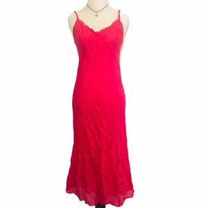 Antik Batik Fuschia Pink Cotton Slip Dress